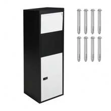 Steel Mailbox Outside With Code Lock, Anti-Theft, Weather-Resistant,Package Mailbox For Porch Ideal For Home,Curbside,Heavy-Duty,Parcel Drop Box,Wall-Mounted Home Delivery Box - 14"x11.4"x41.5" - View 1