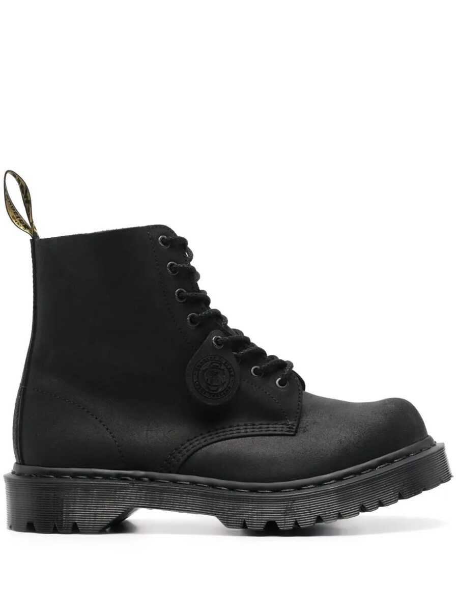 Dr. Martens - 1460 Bex Bump Toe Leather Boots - Black - View 1