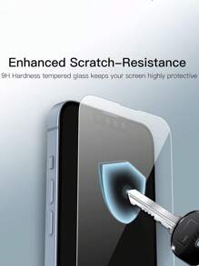 全覆盖屏幕保护膜，兼容 9H 系列，兼容 17/17 Pro/17 Pro Max/17 Air/16 Pro Max/16/16 Pro/16 Plus/15/14/13/12/11，钢化玻璃膜保护壳，高清透明，3 片装 - 無色 - 查看 3