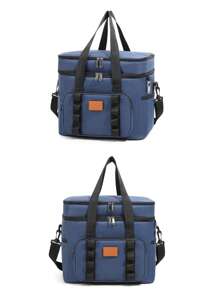 Bolsa de almuerzo aislada con gran capacidad, caja de almuerzo, bolsa térmica para picnic, bolsa refrigeradora portátil