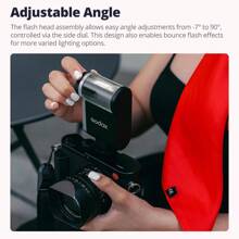 Godox Godox IA32 Mini Kamera Blitz mit bis zu 490 Vollleistungsblitzen, 6200K CCT Farbtemperatur, manueller Blitz für verschiedene Kameramodelle mit optischen S1/S2 Modi