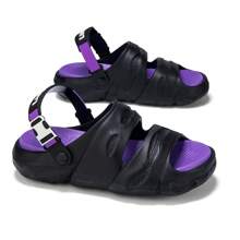 Men's Summer EVA Fashionable Versatile Minimalist Beach Slippers - Black - View 5