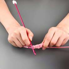 27 厘米彩色铝制钩针 11 件/套，手工编织工具，多种颜色 - 彩色 - 查看 4