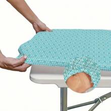 6ft Waterproof Outdoor Tablecloth With Elastic Edge - Ideal For Camping, Picnics And Garden Parties - Durable Polyester