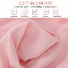 10pcs/5pcs/1pc Pack Sports Yoga Headband, Soft & Stretchy Anti-Slip Wide Headband For Women, Suitable For Yoga, Running, Workout, Fitness