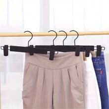 Durable Metal Pants Hanger With Non-Slip Plastic Clips, Multi-Function Skirt Hanger For Bras, Scarves, Lingerie And Accessories, Space-Saving Design, Suitable For Wardrobe, Bedroom, Dormitory Use