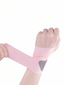 1 Tiger Mouth Design Sports Wrist Guard, Seamless Knitting, Ultra-Thin 0.08cm, Double-Layer Compression, Breathable Spandex Wrist Guard, Zipper Closure, Hand Washable - Black/Gray/Pink - Multicolor - View 12