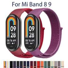 Nylon Loop Strap For Mi Band 9/8 NFC SmartWatch, Replacement Sport Wristband For Mi Band 7/6/5/4/3 Bracelet