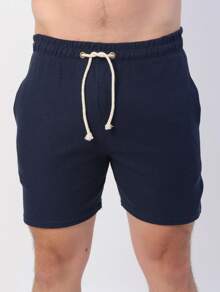 Men Shorts - Màu xanh hải quân - Xem 5