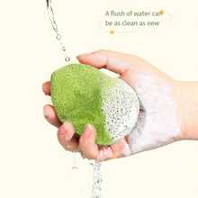 Mănuși demachiante Ermu cu aromă de struguri, burete de curățare delicată pentru față cu puf