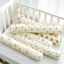 Cylindrical Pillow For Babies, Cotton Insert Anti-Spitting Sleeping Side Pillow, Removable & Washable Comfort Cushion - Multicolor - View 1