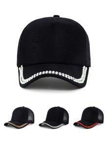 1pc Women's Baseball Cap, Embroidered Fashion Casual Visor Hat, Versatile, Sun Protection, Suitable For Spring, Summer, Outdoor Activities - Baseball Cap - View 1