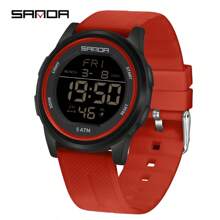 SANDA. SANDA Men's Luxury Sports Electronic Wrist Watch, Shock Resistant, Waterproof, Chronograph, Stopwatch, Alarm, Multi-Function LED Digital Watch - one-size - View 17