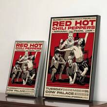 1-6 pezzi di cartellone di qualità HD della band Red Hot Chili Peppers, cartellone in carta bianca per decorare le pareti di studio, senza cornice