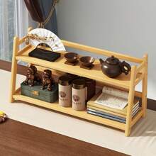 Mini Compact Bookcase, Kitchen Tea & Coffee Cup Pot Storage Display Rack