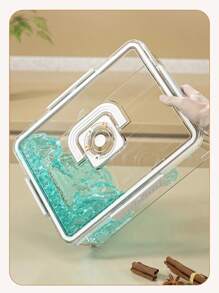 Large Snack Box, Divided Serving Tray With Lid, Charcuteries Container For Portable Snack Platters, Clear Organizer For Candy Bricks Nuts Snacks