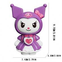 Sanrio 1 pezzo Portachiavi Kuromi Sanrio, giocattolo creativo antistress con espressione del viso che cambia, ciondolo bambola Kuromi multiesepressiva, adatto per decorare chiavi, borse e altri articoli
