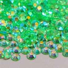 1000/500 bucăți 2mm/3mm/4mm/5mm Cristal de jeleu transparent cu spate plat, strasuri de bricolaj, strasuri de rășină în formă rotundă pentru meșteșuguri, pantofi, decor artistic, recipiente pentru machiaj, strălucire în întuneric