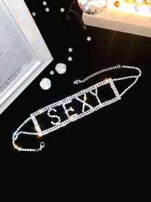 Supra Diamanto 优雅迷人性感字母 CZ 水晶项链 1 件 - 彩色 - 查看 2