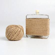 2mm/3mm 10M/100M Natural Vintage Jute Rope Twine Roll Sewing Wedding Gift Wrap Crafts Jute Cord Thread Handmade DIY Party Ribbon Bows Christmas Decoration