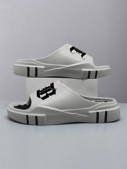 صندل رجالي جديد لعام 2025 ، طبعة ربيعية/صيفية بشعار BT، موديل أزواج، مع نعل مساج مريح، سهل الارتداء، نعل سميك منفذ للهواء، مقاسات كبيرة، مناسب للسفر والشاطئ والحفلات