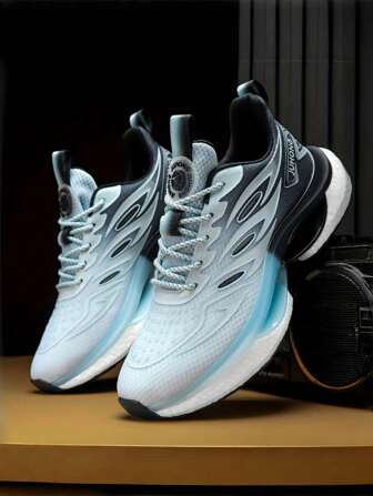 Scarpe sportive casual da uomo traspiranti, con cuscinetti, elastiche e antiscivolo