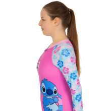 Disney Lilo And Stitch Swimsuit | Stitch And Angel Girls' Swimming Costume | Kids' Swimwear - Pink - View 3