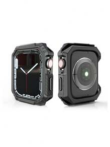 1pc Fashion Multi-Color TPU Protective Case Suitable For Apple Watch Full Series, Hollow And Minimalist Design, 40mm/41mm/42mm/44mm/45mm/46mm/49mm