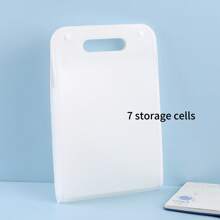 手风琴式文件收纳盒，多层标签文件整理盒，适用于A4纸张，可用于家庭和办公室文件整理和收据存放，是返校和学习用品的必备品。 - 彩色 - 查看 9