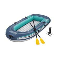 Importadora La Merced Bote Balsa Lancha Inflable con Bomba para Inflar Balsa Azul + 1 par de remos Hydro Force Trek Para 3 Personas - Azul - Ver 4