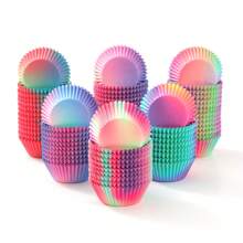 LIFETALK LIFETALK New Arravie Dreamy Colors Paper Cupcake Liners Wedding Birthday Christmas Cup Cake Cups Paper Muffin Cups