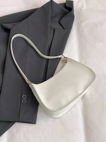 Bolso de hombro elegante y versión coreana, bolso informal y de moda para debajo del brazo para mujeres, bolso femenino popular