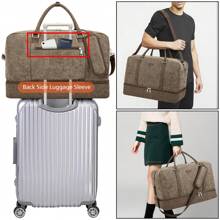 Weekend Traveler Overnight Bag, Carry-On Luggage With Bottom Waterproof Shoe Compartment, Handheld Duffel Bag For Business Travel, Workout Sports Gym Bag, Suitable For Women And Men - Multicolor - View 3