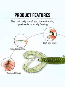 SOUGAYILANG 5 PCS Colorful Squid Soft Lures Pack: 5 Vibrant Shades To Maximize Bite Success - Multicolor - View 5