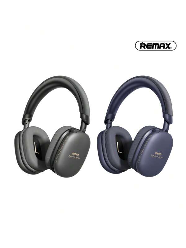 REMAX Remax Bluetooth Headphones Over Ear With Built-In Microphone, Multi-Angle Adjustment, 70 Hours Super Long Playtime Wireless Headphones, Foldable Lightweight Headset, With AI Assistant, Premium Gift For Friend, Classic Best Seller Of Store(Black/Blue)