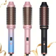 UKLISS Multi-Functional Electric Curling Hair Brush, Ceramic Heating Hair Styler