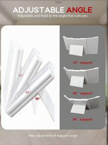 1pc Portable Triple Fold Makeup Mirror, Desktop LED Folding Makeup Mirror, With 2x And 3x Magnification, Supported By A Stand, Suitable For Carrying Beauty Gifts (Battery Powered)