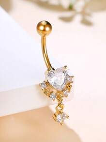 Leocuci 可爱肚脐环蝴蝶结 14G 不锈钢肚脐环 女士身体穿孔首饰肚脐环 - 2個一套裝 - 查看 10