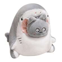 1pc Cute Creative Swamp Crocodile Nest Capybara Plush Doll, Animal In Shark House, Birthday Party Surprise Gift