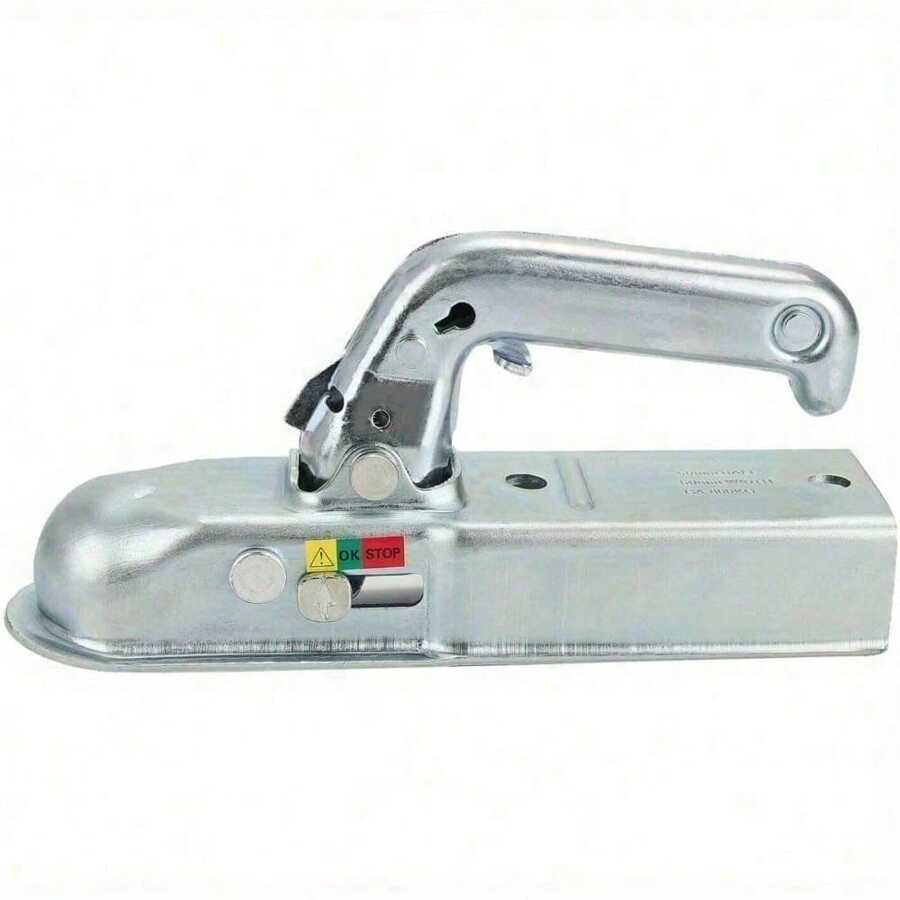 Quick - Fit 50mm Heavy - Duty Trailer Coupling: Tow Hitch For Light Trailers With 800kg Capacity - Silver - View 1