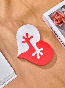 1 pièce, décorations géométriques entrelacées en forme de cœur moderne simple de 6,6 x 4,7 pouces. Décoration de bureau en carton-pâte, convient pour la maison, les fêtes, la décoration de mariage chaleureuse - Multicolore - Voir 6