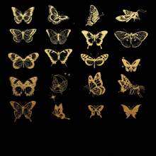 40 件/套极光之夜系列复古激光装饰贴纸、剪贴簿和规划材料 - 彩色 - 查看 14