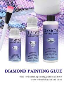 1Set 5D Diamond Painting Glue Sealant Set Kit, Suitable For Various DIY Handicrafts Such As Mosaic Embroidery Puzzles, Brightening Agent To Prevent Diamond Falling And Anti-Falling Diamond Art Glue Sealant