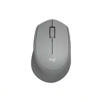 Logitech 无线鼠标 M280，舒适多彩人体工学鼠标，适用于办公室、家庭、笔记本电脑、台式电脑，灰色