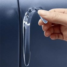 4pcs/2pcs Invisible Car Door Edge Guards, Anti-Collision & Scratch Protector, Rearview Mirror Protective Sticker - Multicolor - View 3