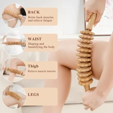 Rullo massaggiante in legno, strumento di massaggio terapeutico in legno, rullo per il corpo, rullo per la rimozione della cellulite, rullo per i tessuti profondi e i muscoli, massaggiatore in legno per il drenaggio linfatico, terapia muscolare, sollievo dal dolore muscolare, adatto per la scuola, ritorno a scuola, viaggi, essenziale per i viaggi, essenziale per la casa, spa, strumento per il massaggio, massaggio, massaggiatore, spa - Multicolore - Visualizzare 8