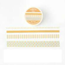 4 卷“情人的信”和基础和纸胶带套装、白日梦想家系列、纸和盐手账装饰遮蔽胶带