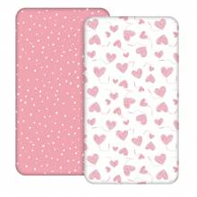 2 Pcs/Set Baby Crib Sheets, Star & Rainbow Pattern Newborn Infant Soft & Breathable Fitted Crib Mattress Cover - Multicolor - View 2