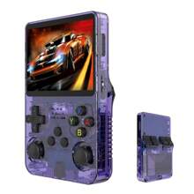 Consolă de jocuri portabilă R36S retro cu jocuri clasice încorporate de 64G, ecran IPS de 3,5 inch, baterie de 3500mAh, mini consolă video retro portabilă, joystick-uri 3D duale