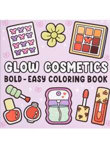 1pc Glow Cosmetics :Easy 52pagaColoring Book For Adults And Teens, Colouring Book Super Cute Designs Of Cozy, Hygge Spaces For Relaxation (Cozy Spaces Coloring) .Adult Stress Relieving Coloring Book With The Theme Of Stress Relieving Coloring Book